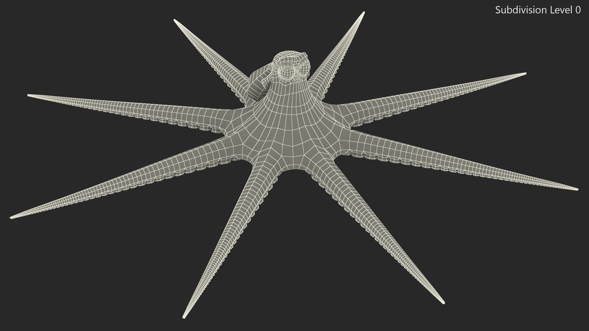 3D model Cartoon Character Octopus
