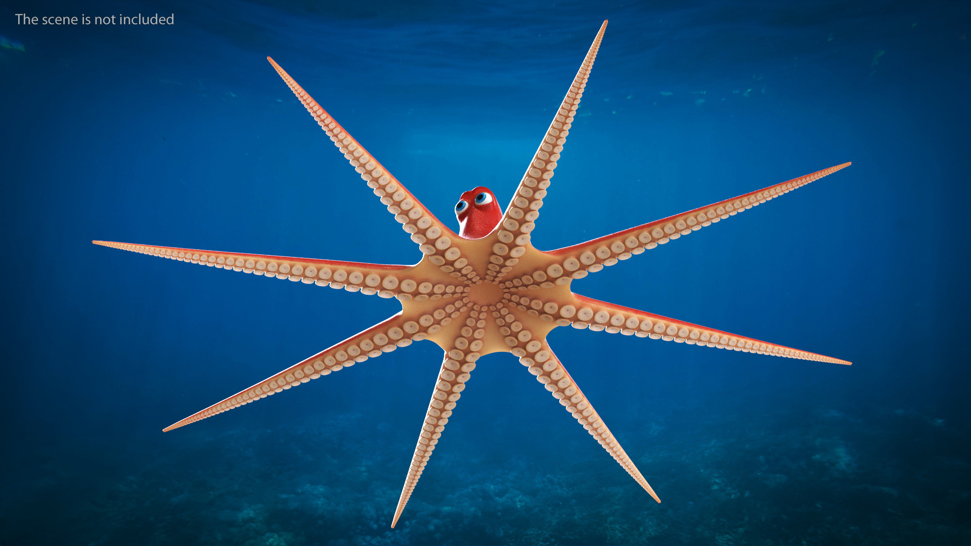 3D model Cartoon Character Octopus