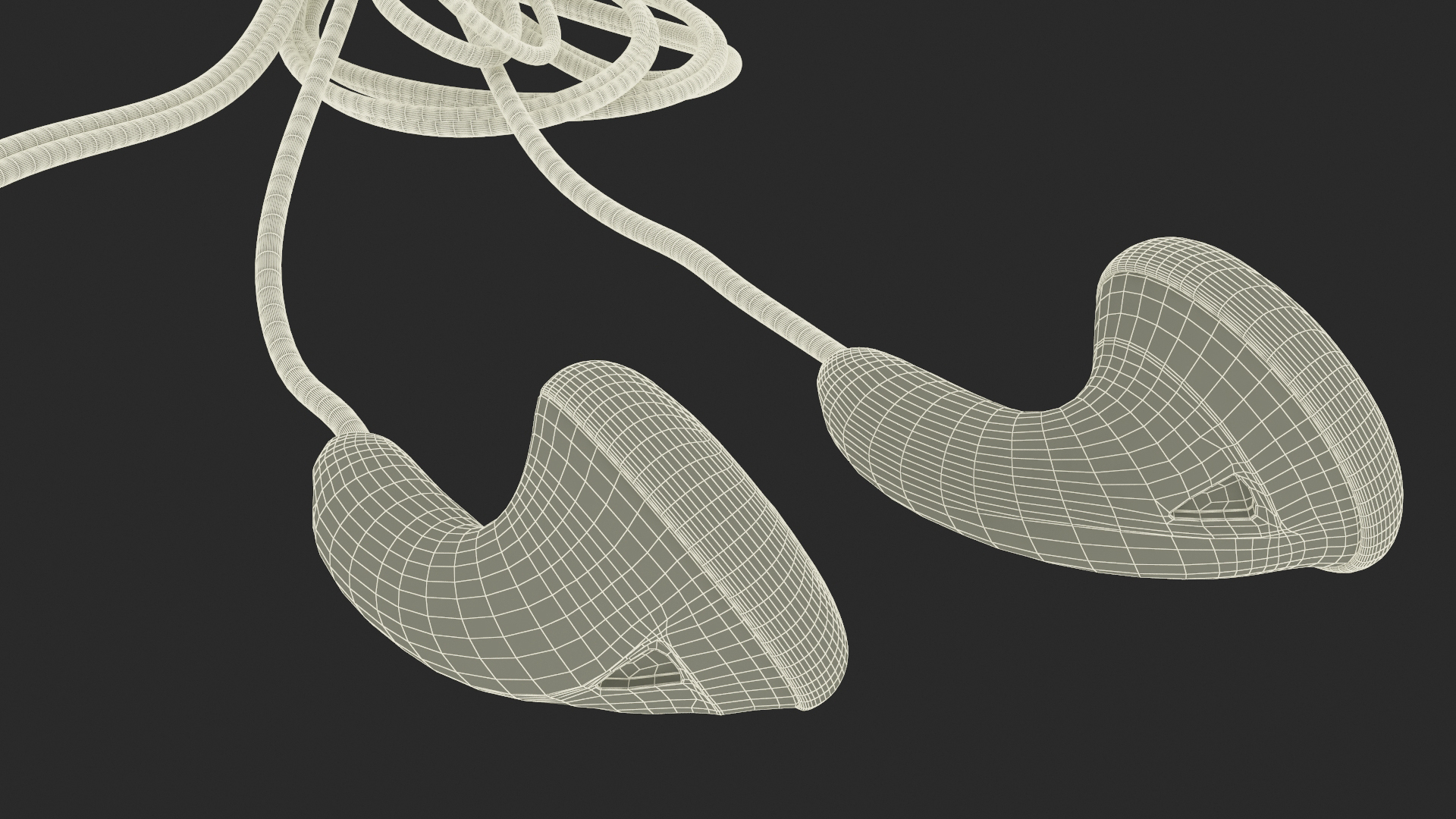 3D model Sony Vintage In-Ear Headphones