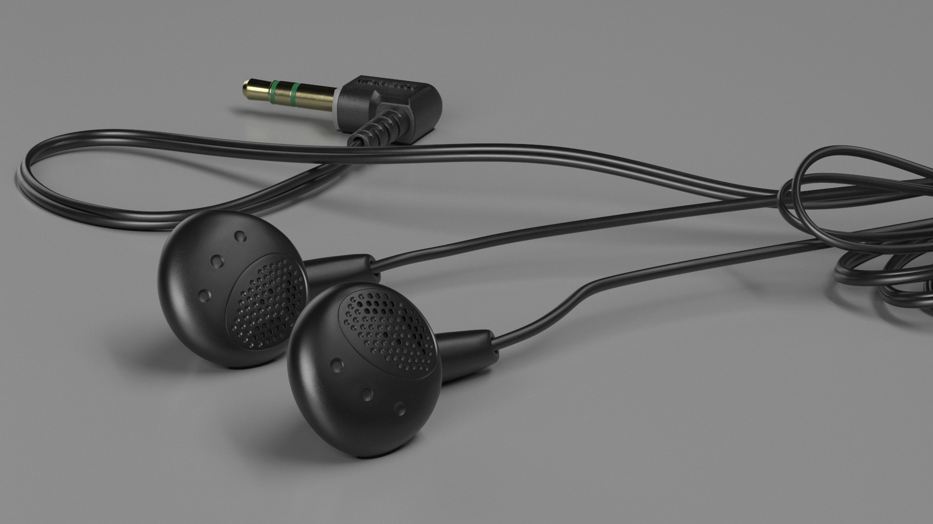 3D model Sony Vintage In-Ear Headphones