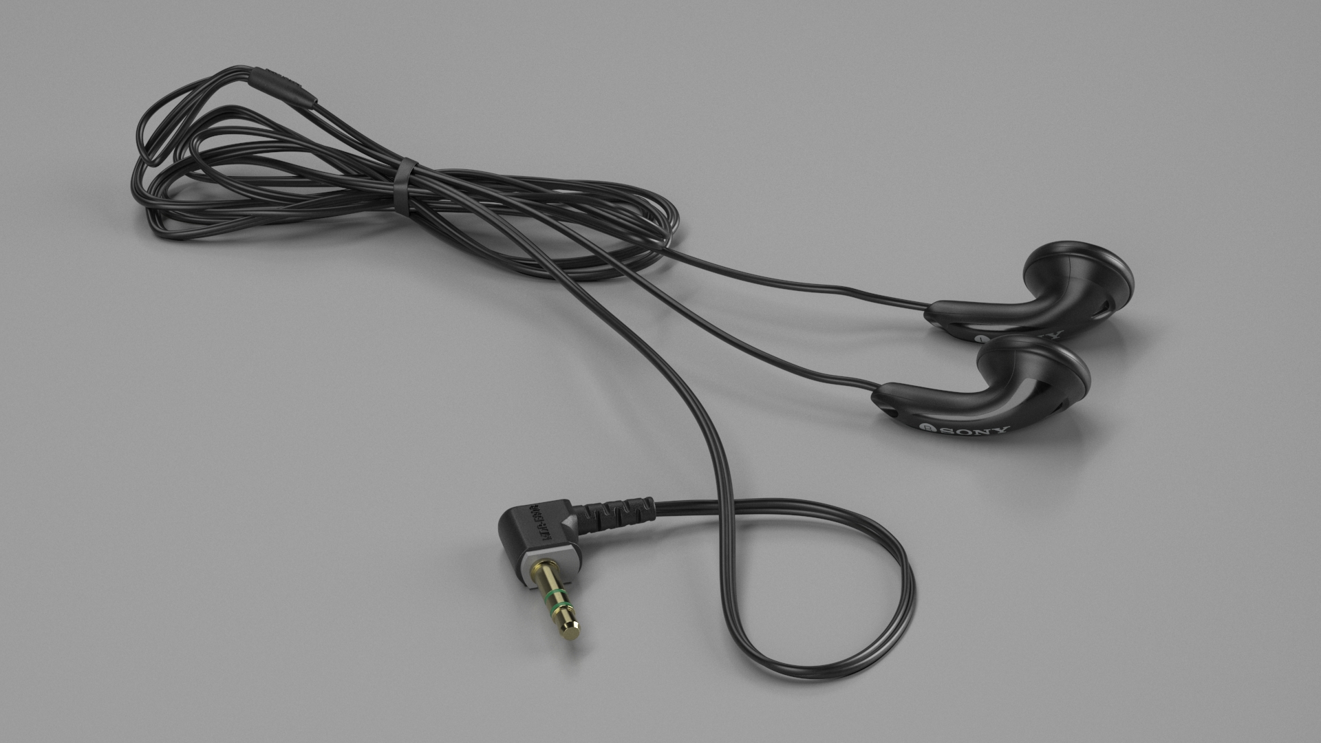 3D model Sony Vintage In-Ear Headphones