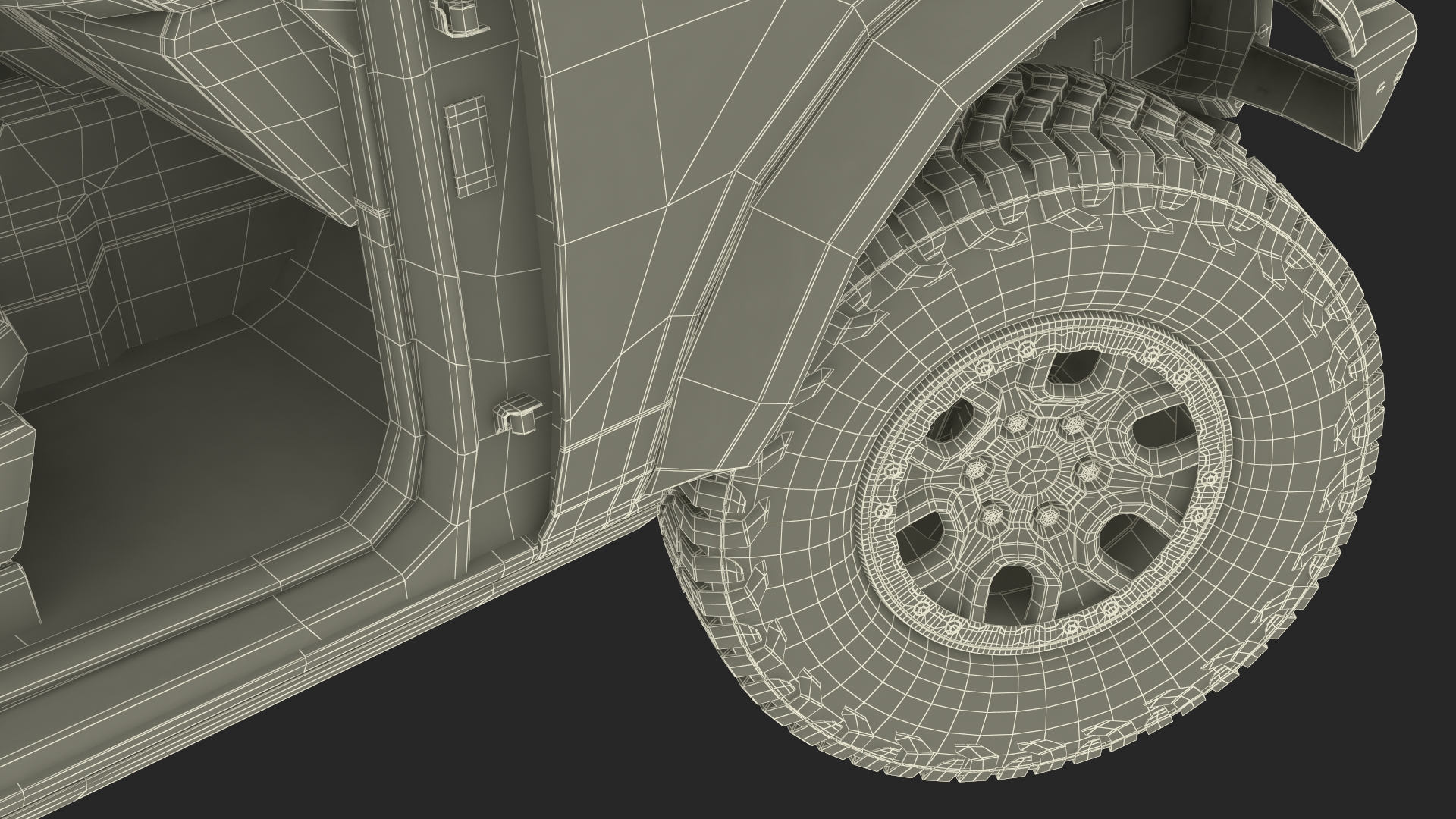 3D model Ford Bronco Off Road SUV Iconic Silver Rigged
