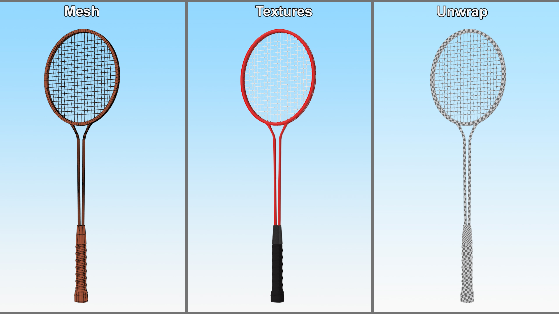 3D Badminton Racket