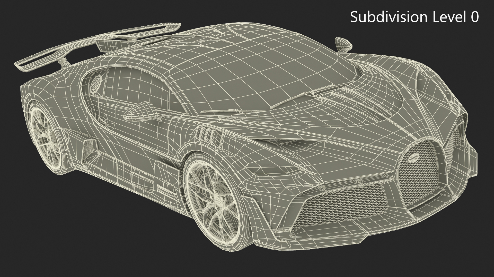 3D model Bugatti Divo Titanium Liquid Silver