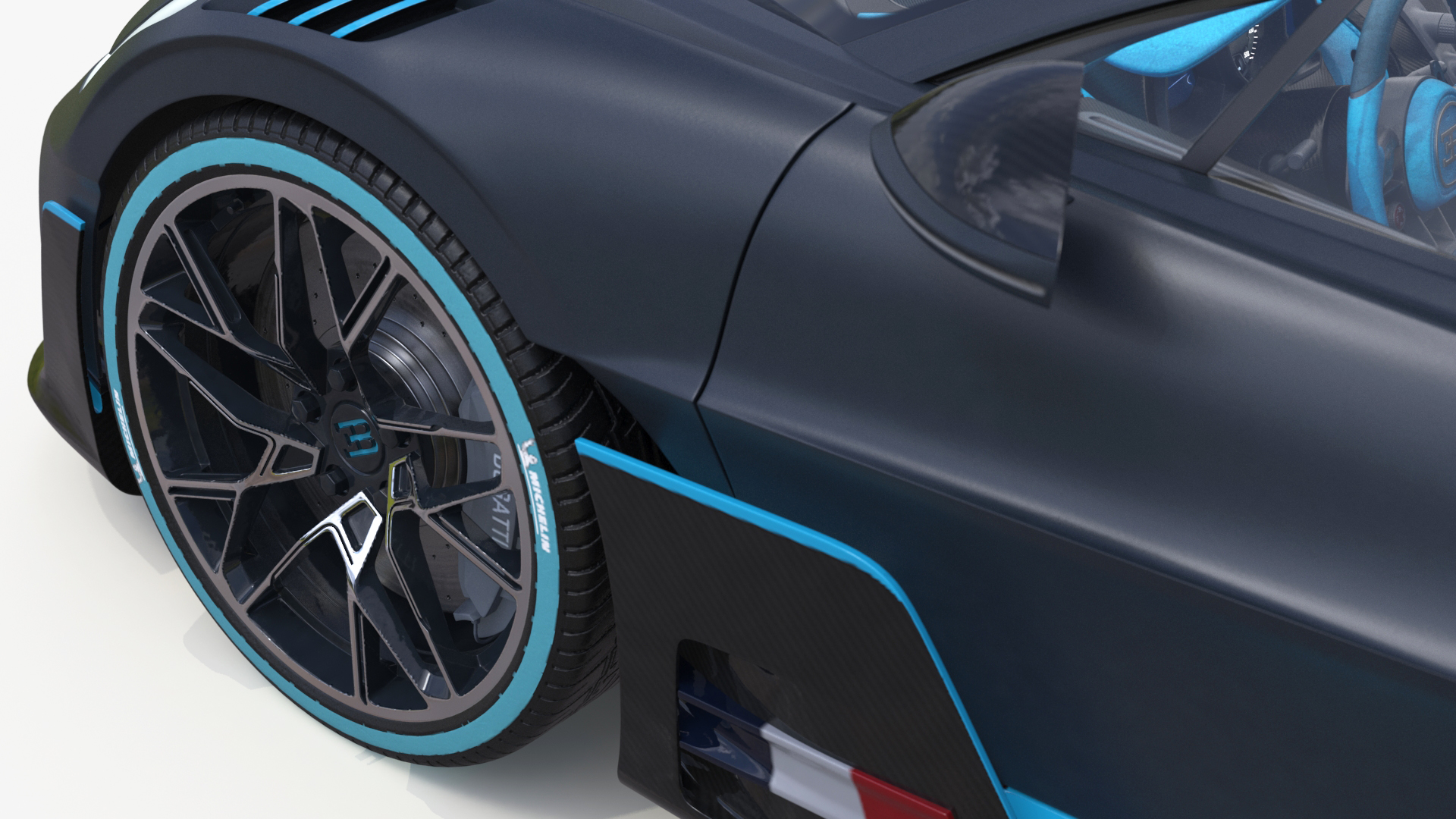 3D model Bugatti Divo Titanium Liquid Silver