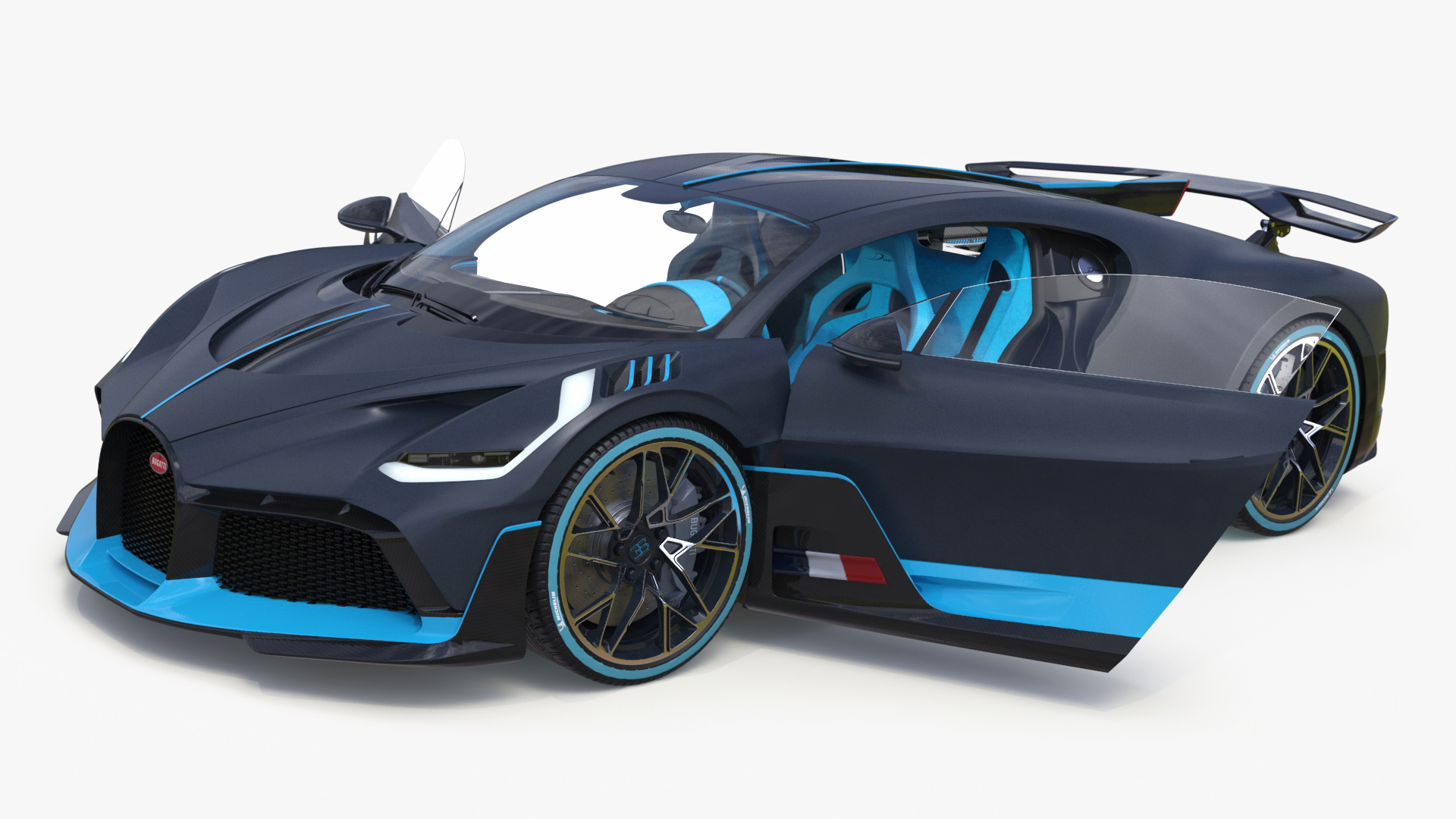 3D model Bugatti Divo Titanium Liquid Silver