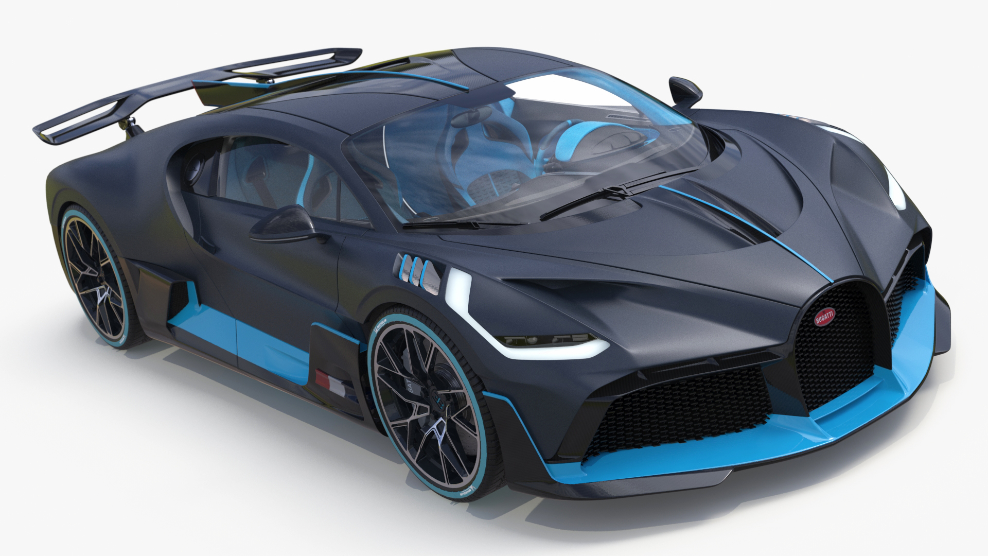 3D model Bugatti Divo Titanium Liquid Silver