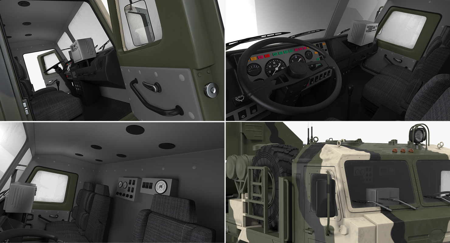 Russian S 400 Triumf Air Defense System Vehicle 3D