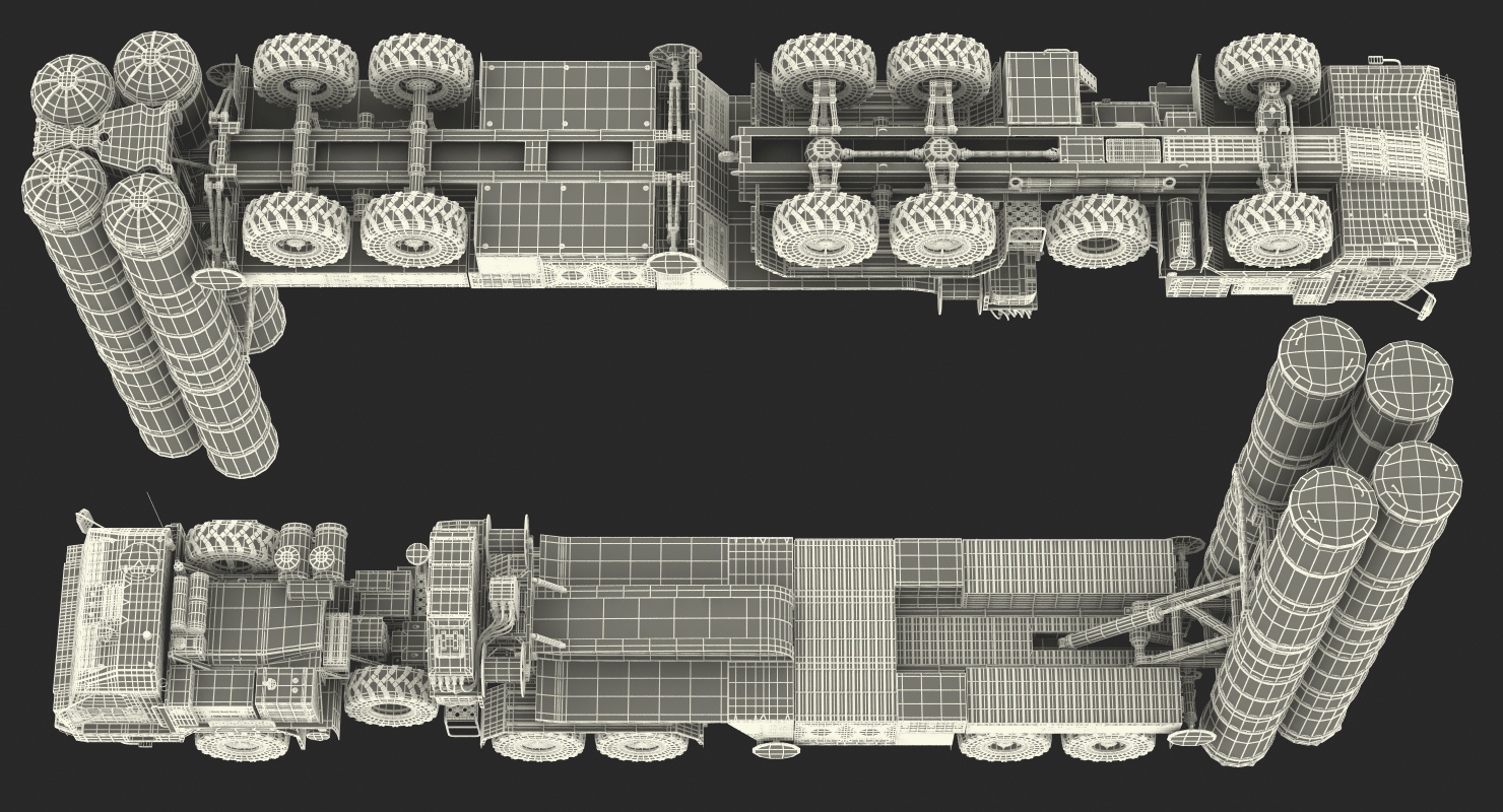 Russian S 400 Triumf Air Defense System Vehicle 3D