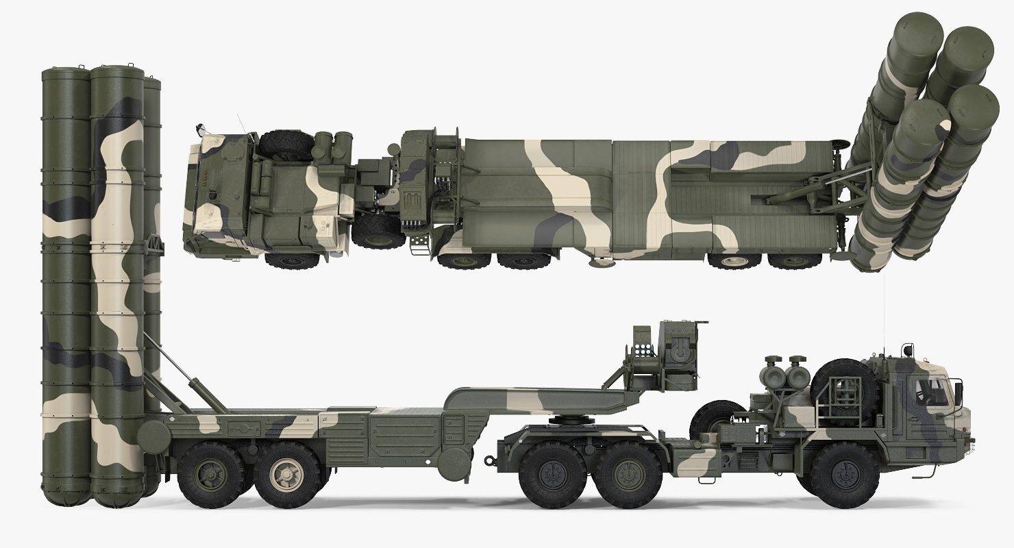 Russian S 400 Triumf Air Defense System Vehicle 3D