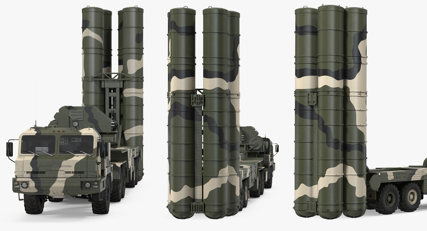 Russian S 400 Triumf Air Defense System Vehicle 3D