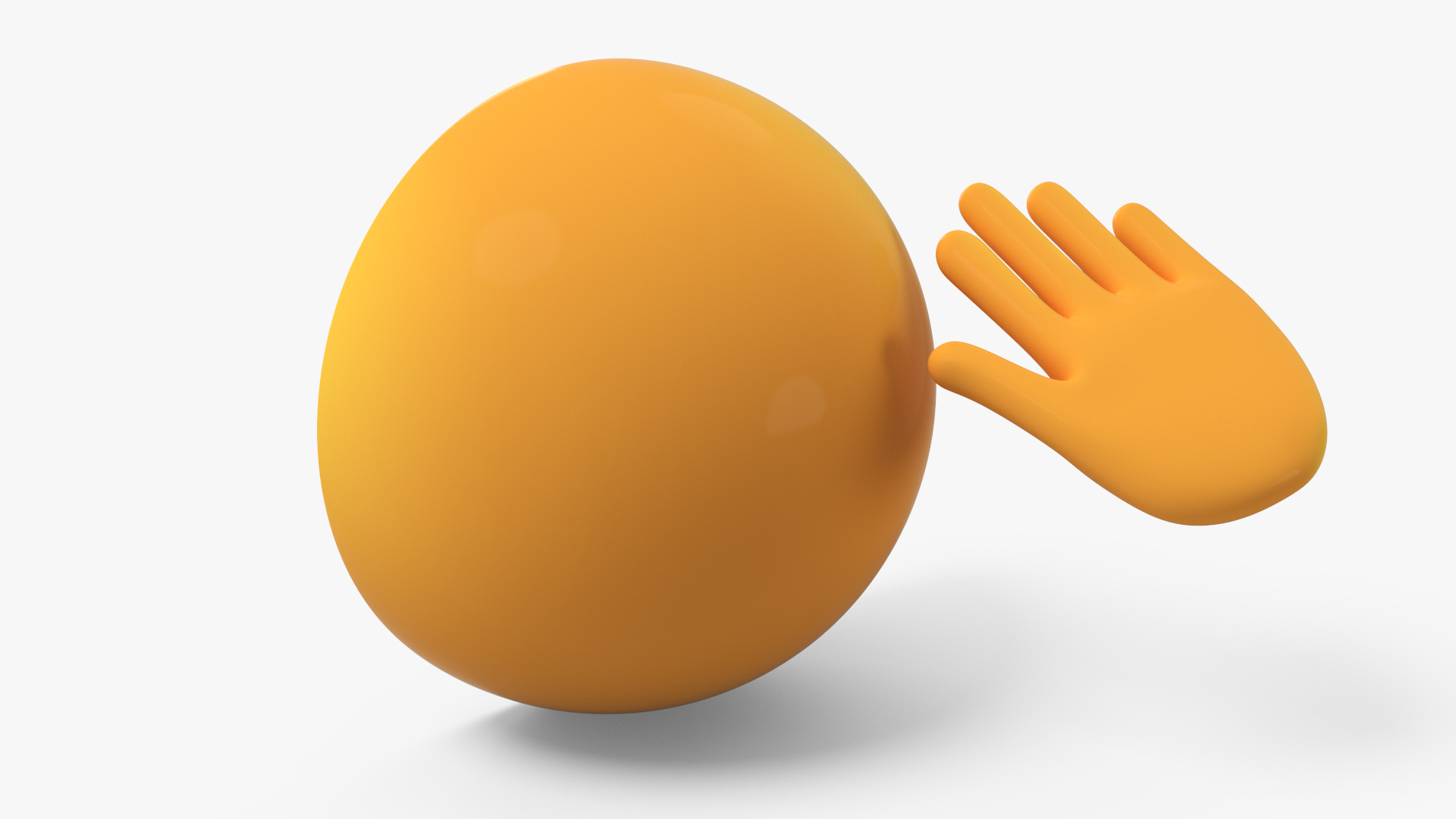 Emoji Saluting Face 3D model