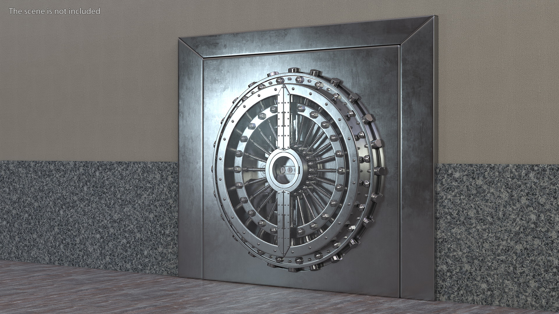 3D Steel Bank Vault Door