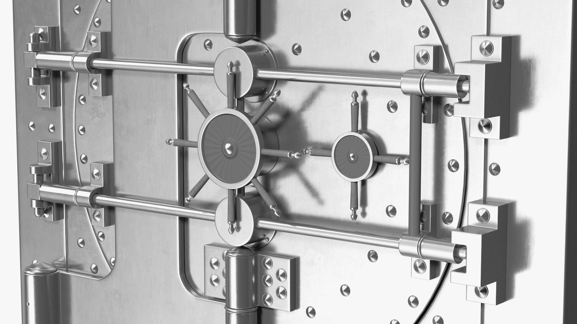 3D Steel Bank Vault Door