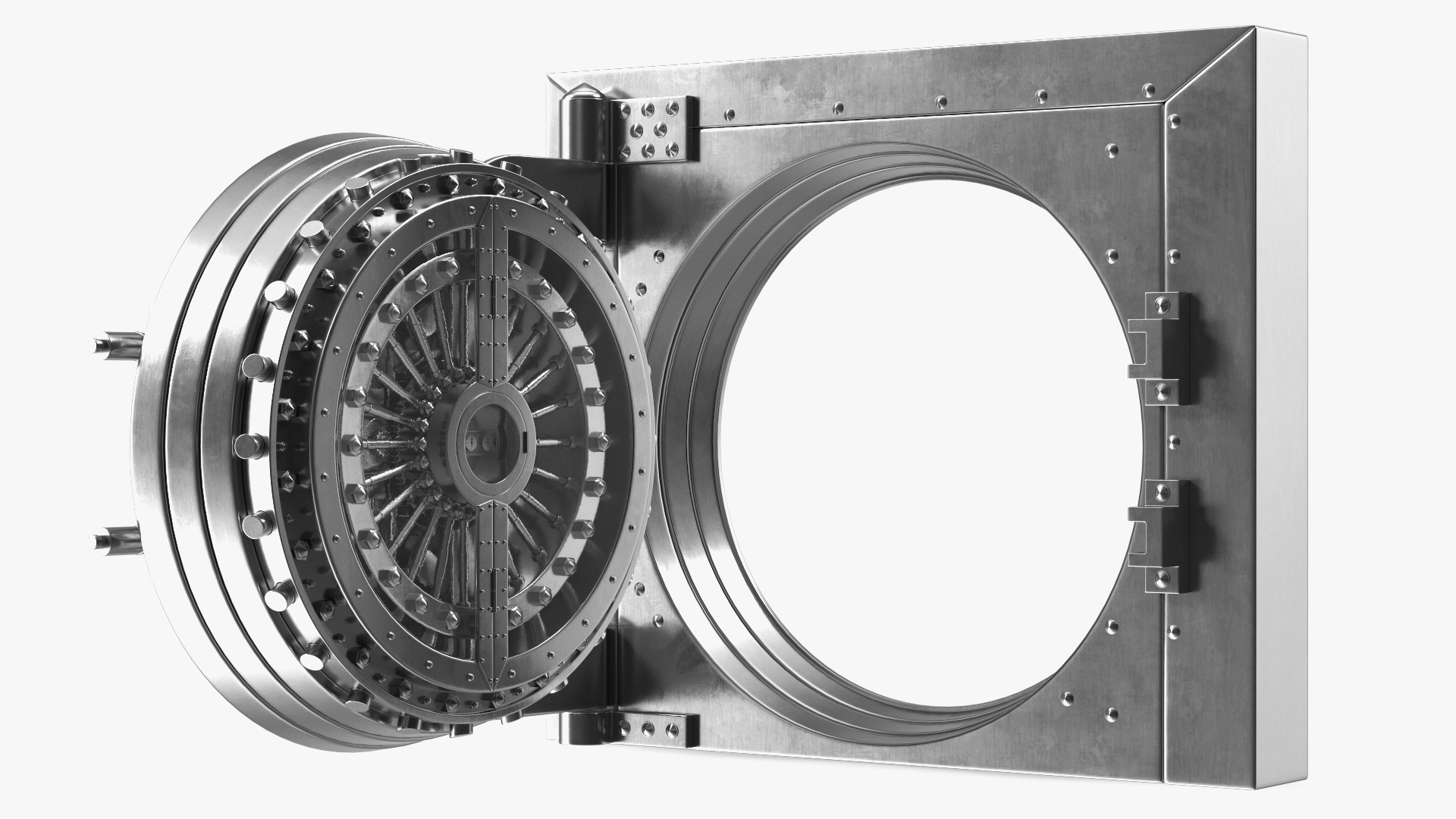 3D Steel Bank Vault Door