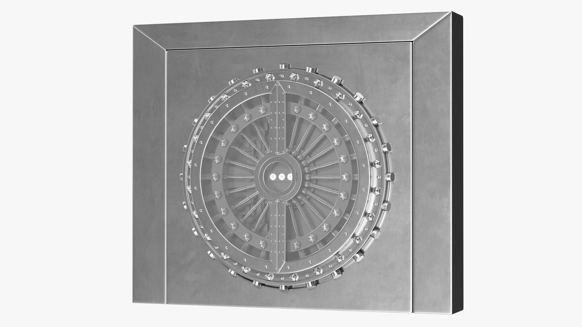 3D Steel Bank Vault Door