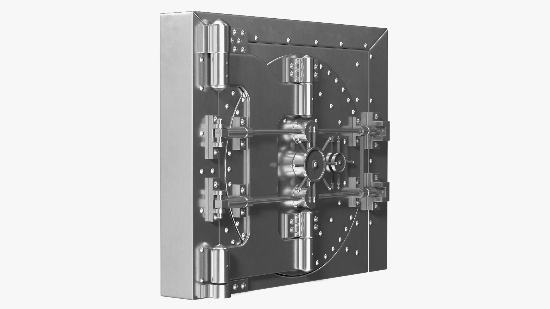 3D Steel Bank Vault Door