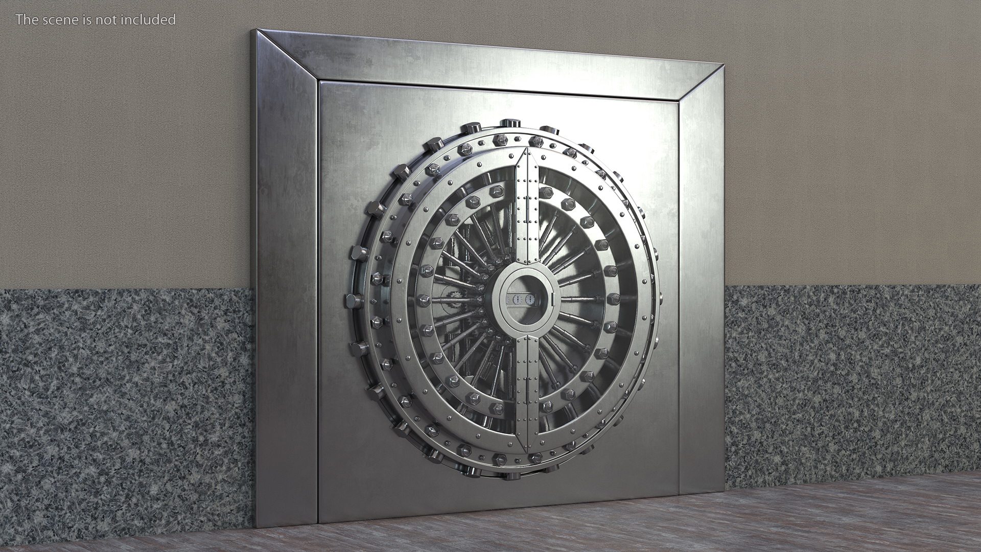 3D Steel Bank Vault Door