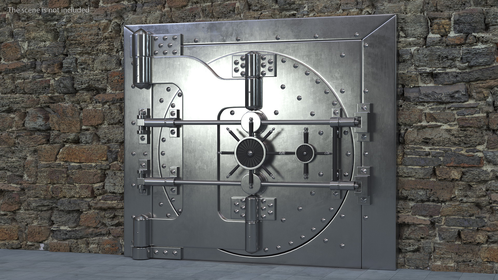 3D Steel Bank Vault Door