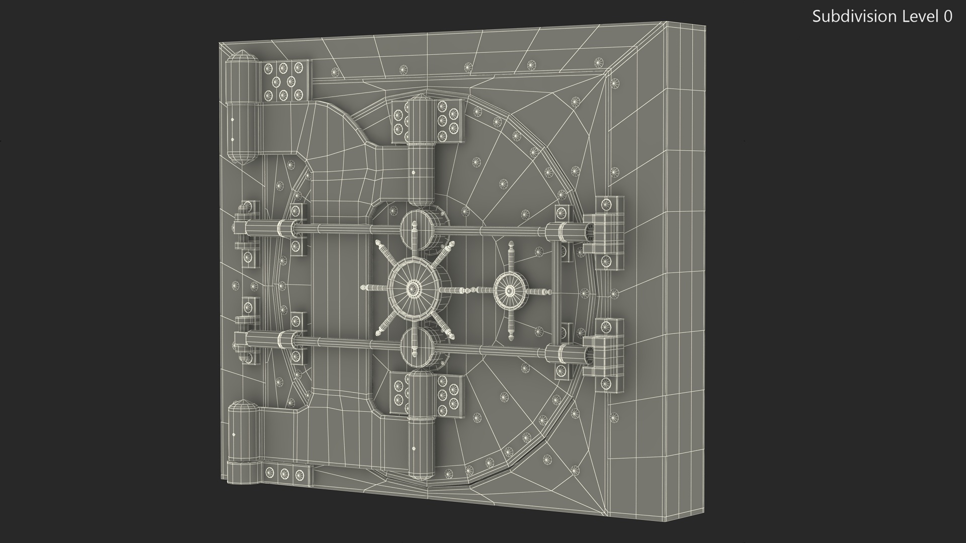3D Steel Bank Vault Door