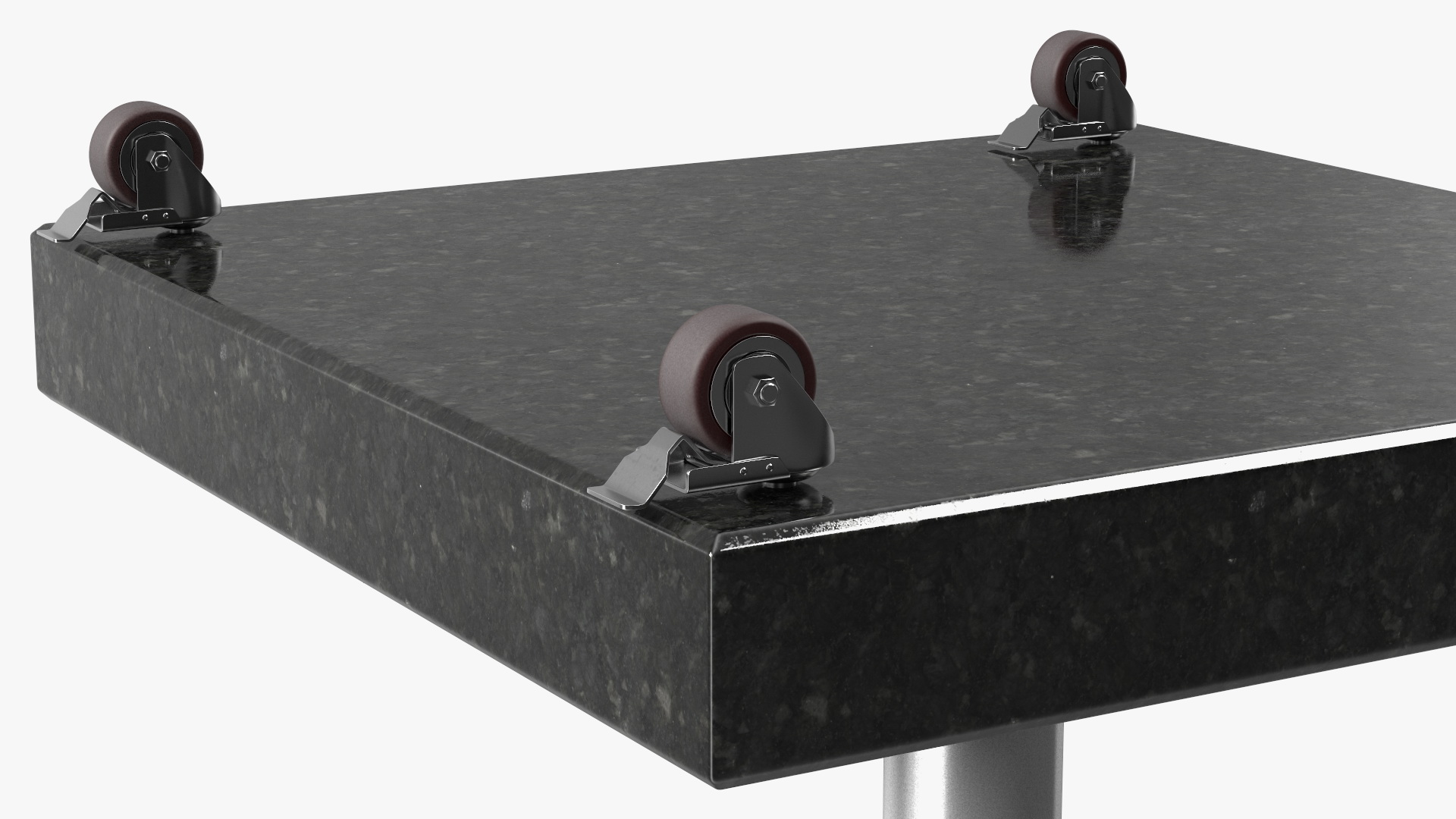 3D model Wheeled Dark Granite Base