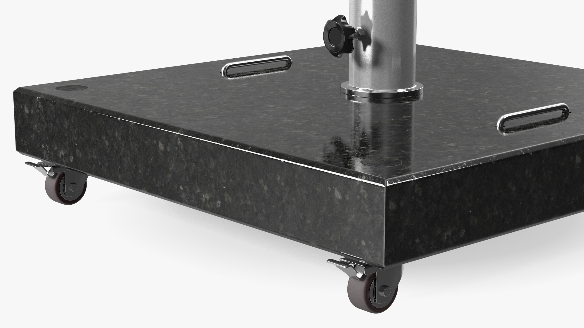 3D model Wheeled Dark Granite Base
