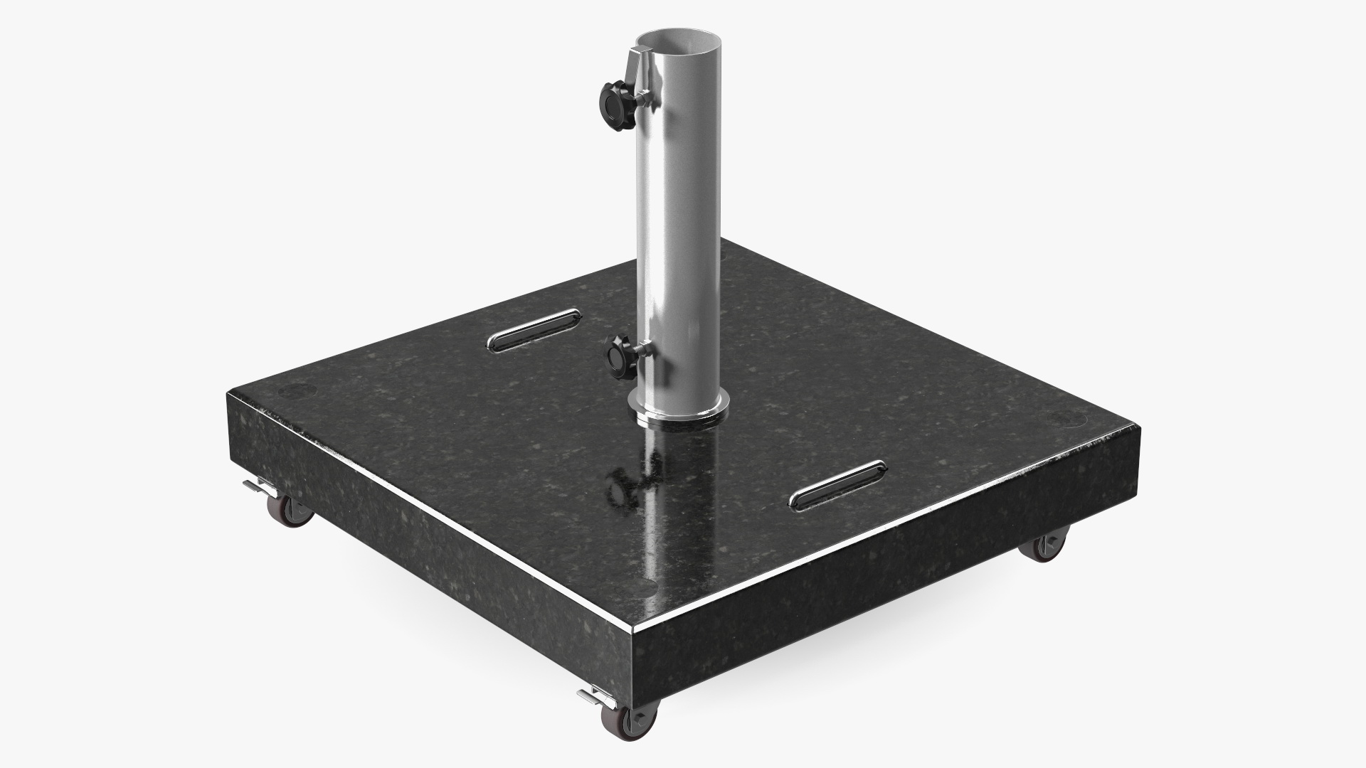 3D model Wheeled Dark Granite Base
