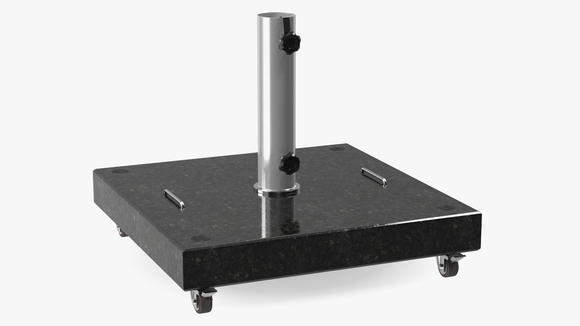 3D model Wheeled Dark Granite Base