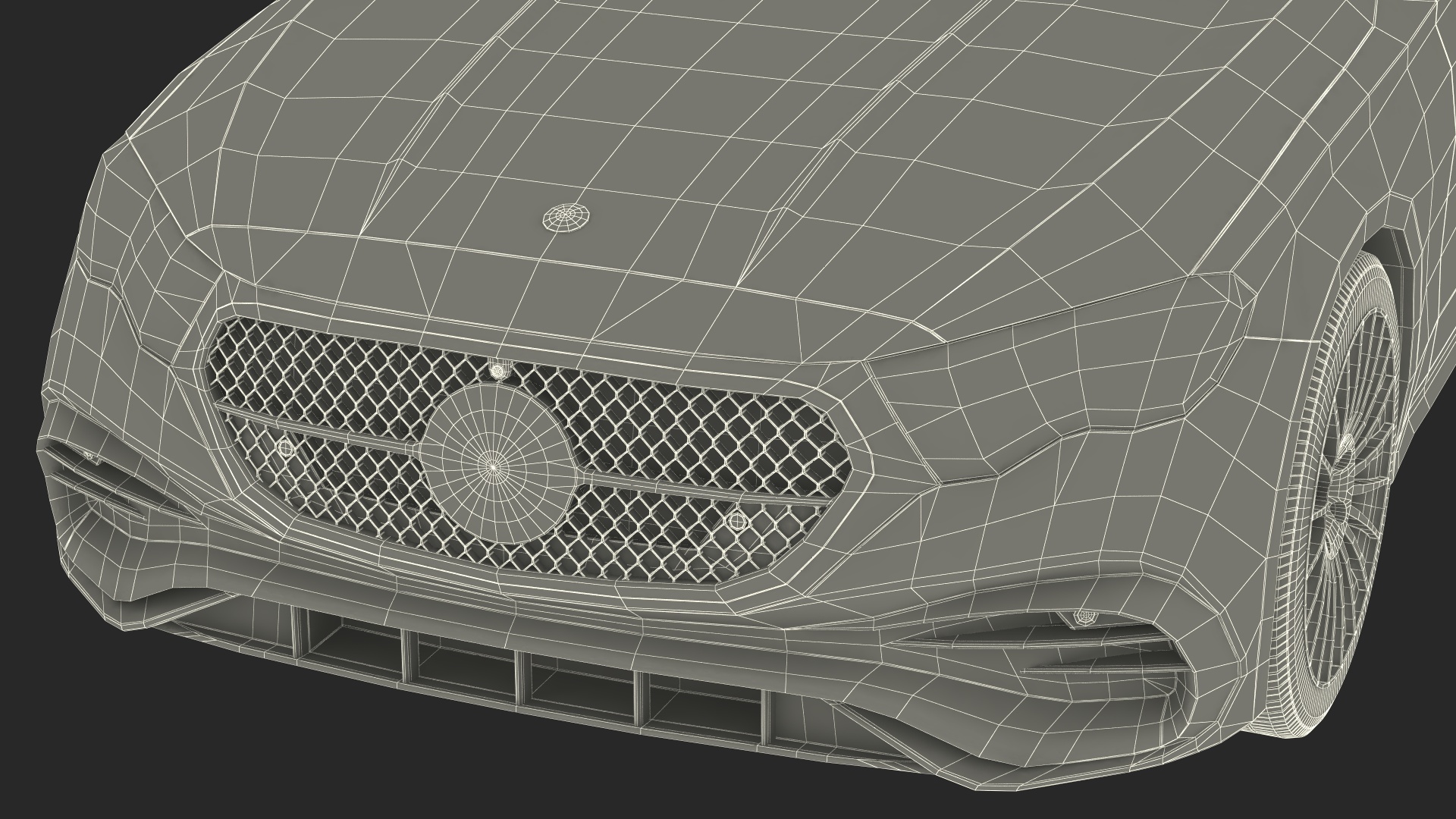 3D Mercedes E-class Black Color model