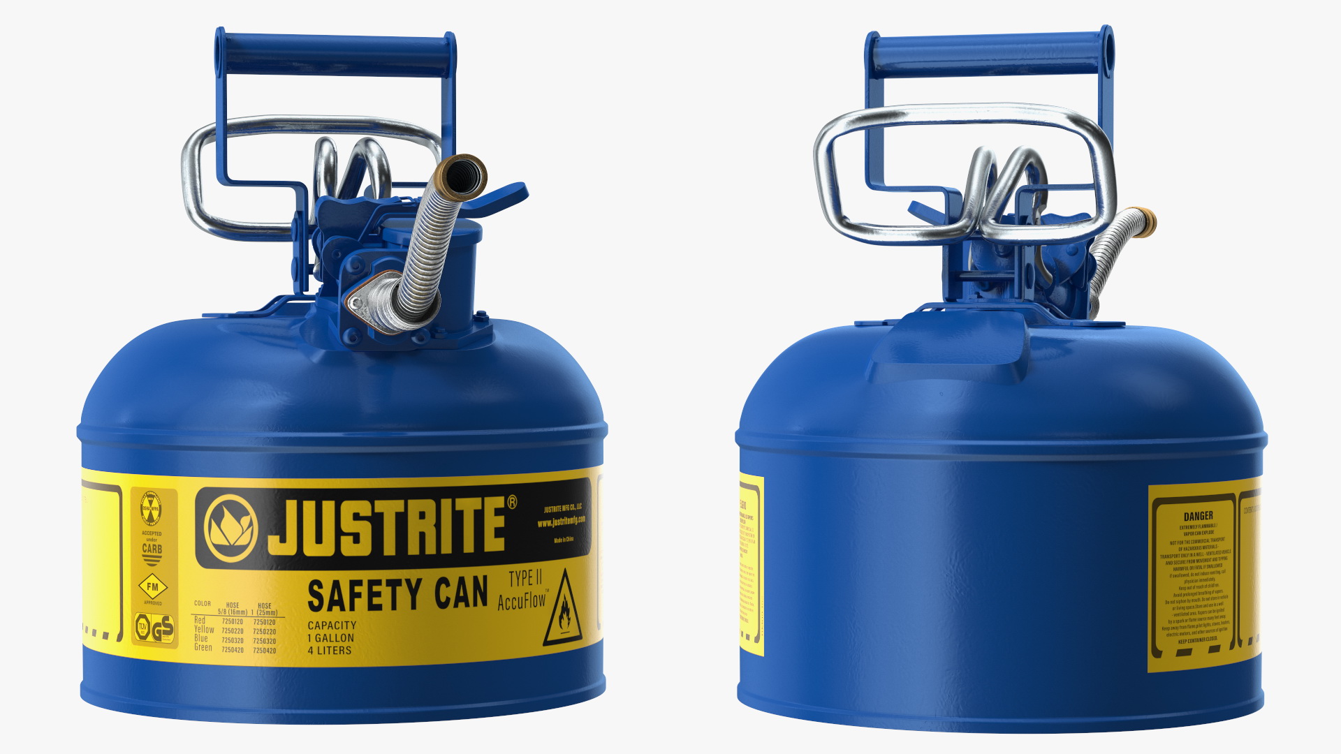 3D Safety Fuel Can One Gallon Blue