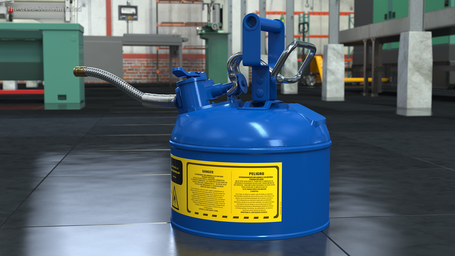 3D Safety Fuel Can One Gallon Blue