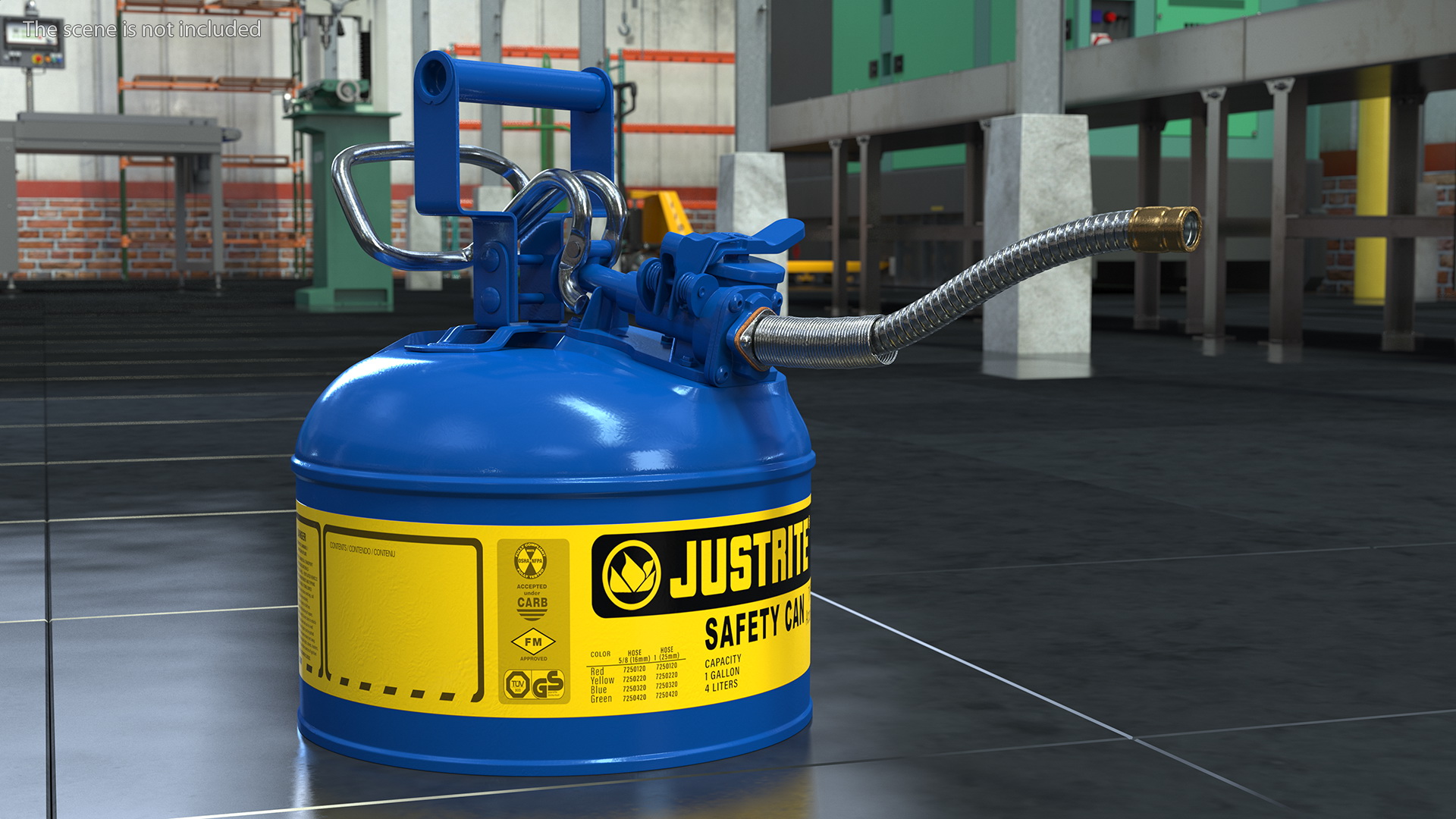 3D Safety Fuel Can One Gallon Blue