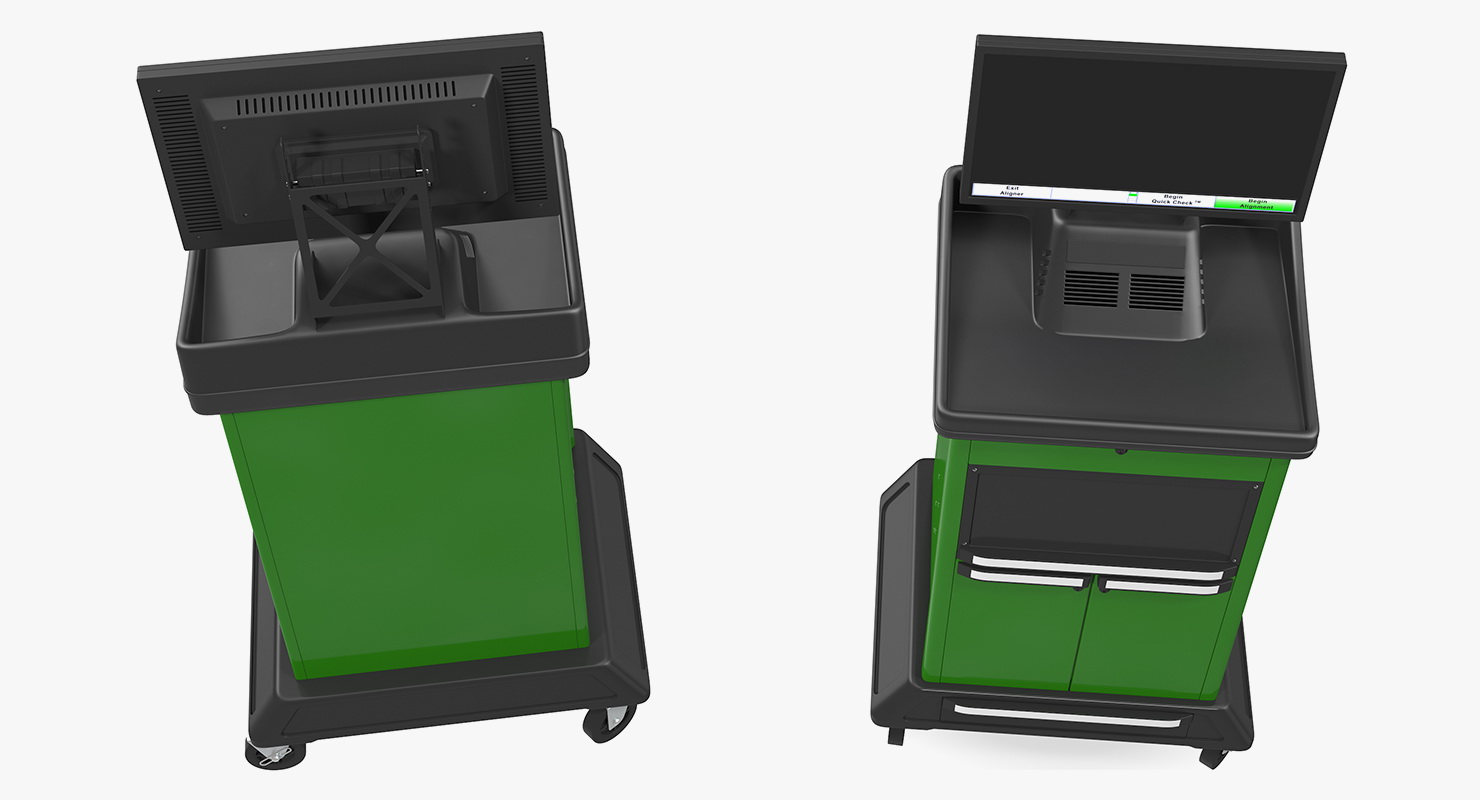 3D Wheel Alignment Console model