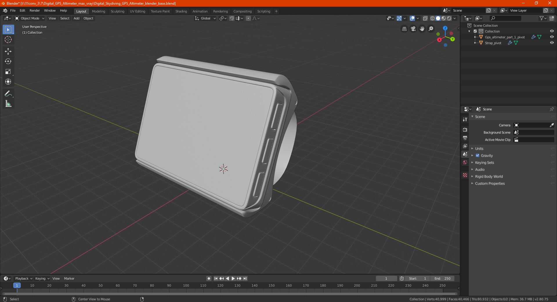 3D Digital GPS Altimeter