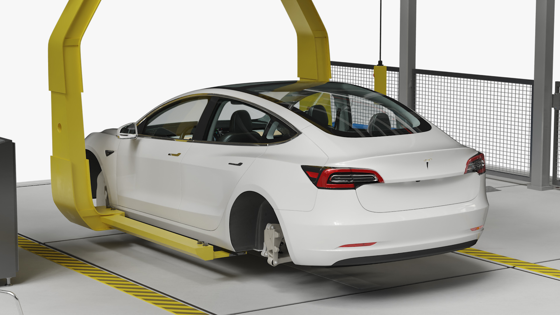 Tesla Assembly Line 3D model