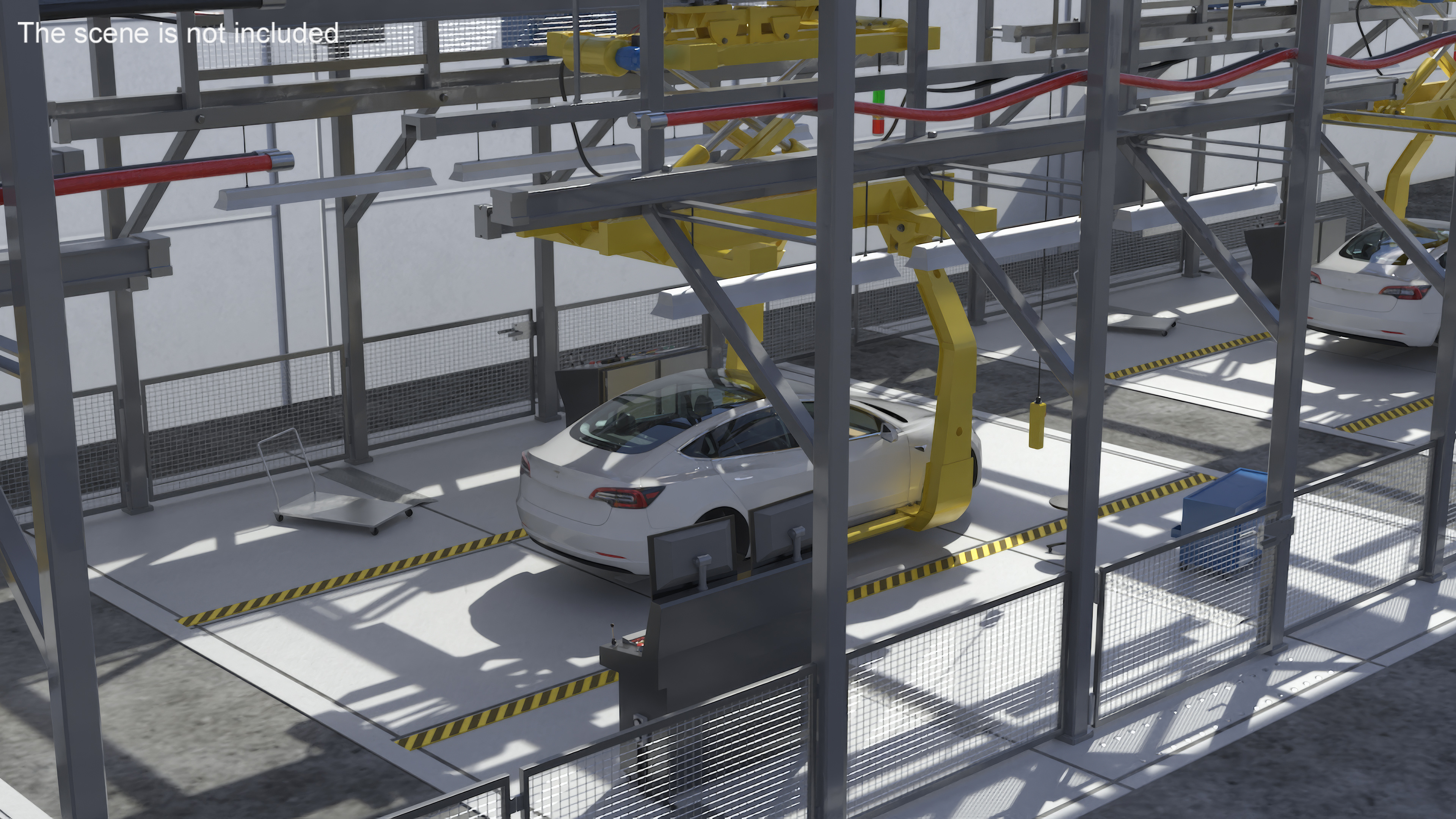 Tesla Assembly Line 3D model