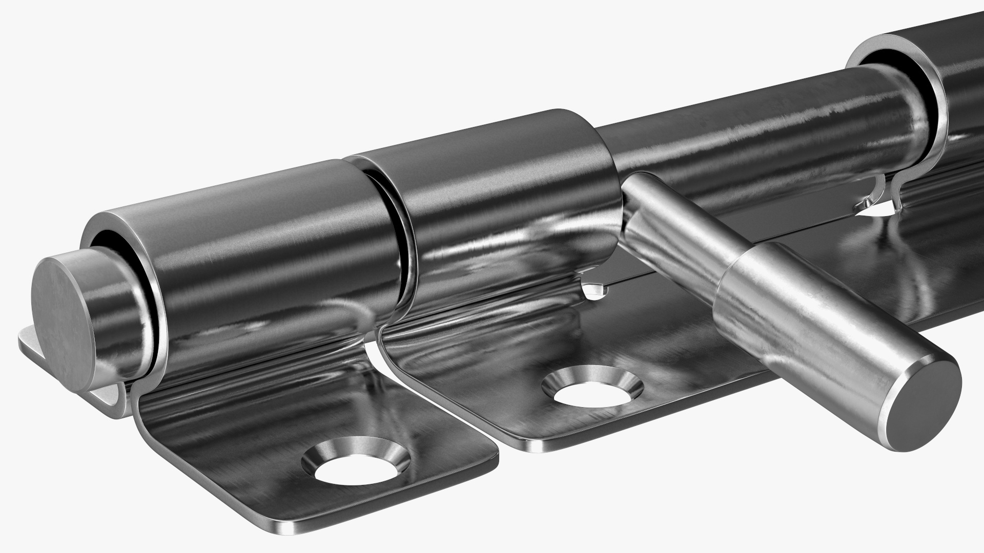 Stainless Steel Door Latch Sliding Lock 3D model