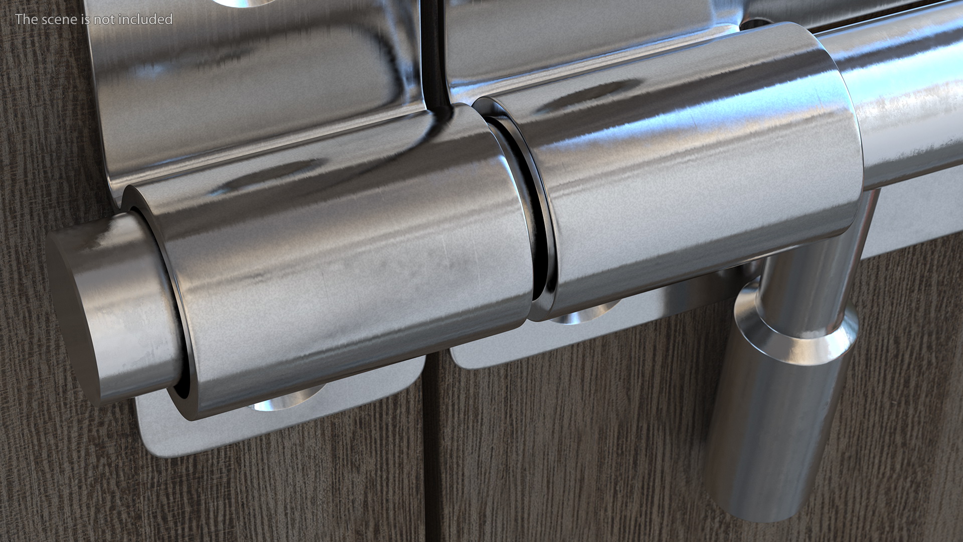 Stainless Steel Door Latch Sliding Lock 3D model
