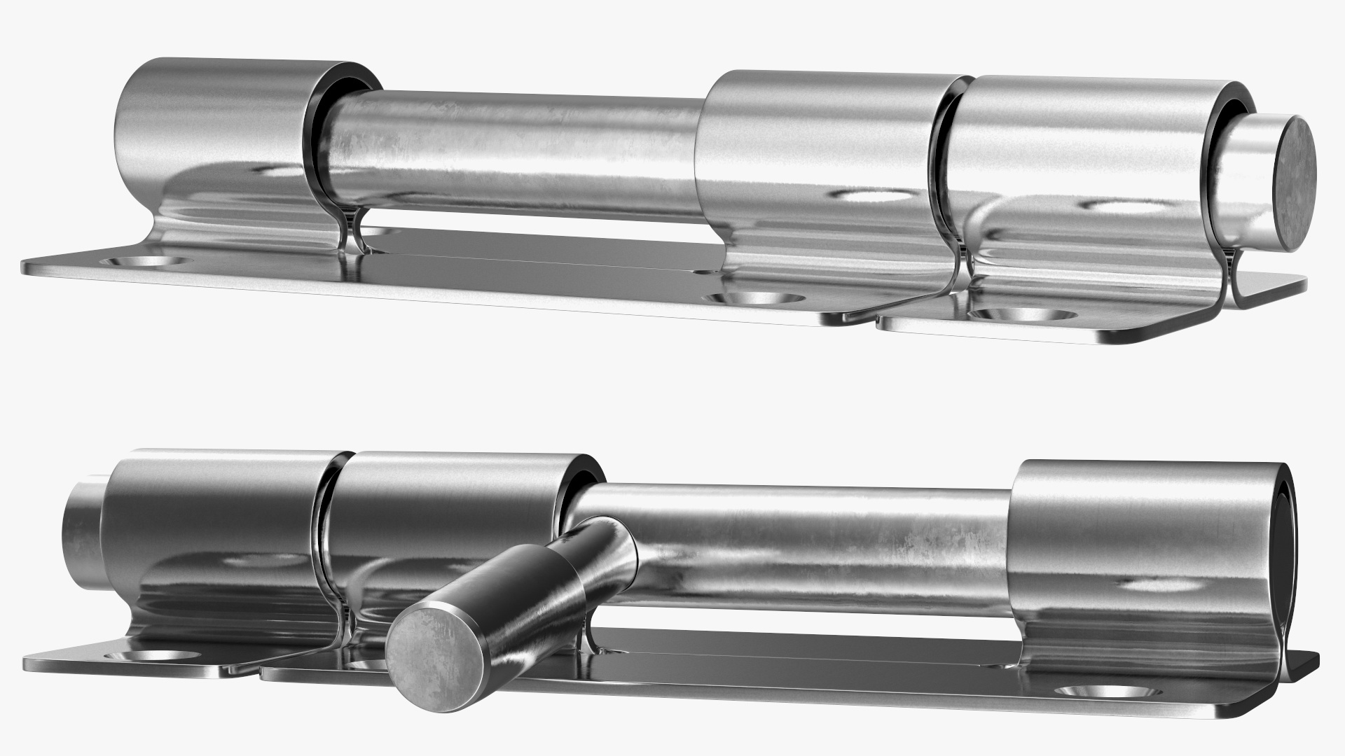 Stainless Steel Door Latch Sliding Lock 3D model