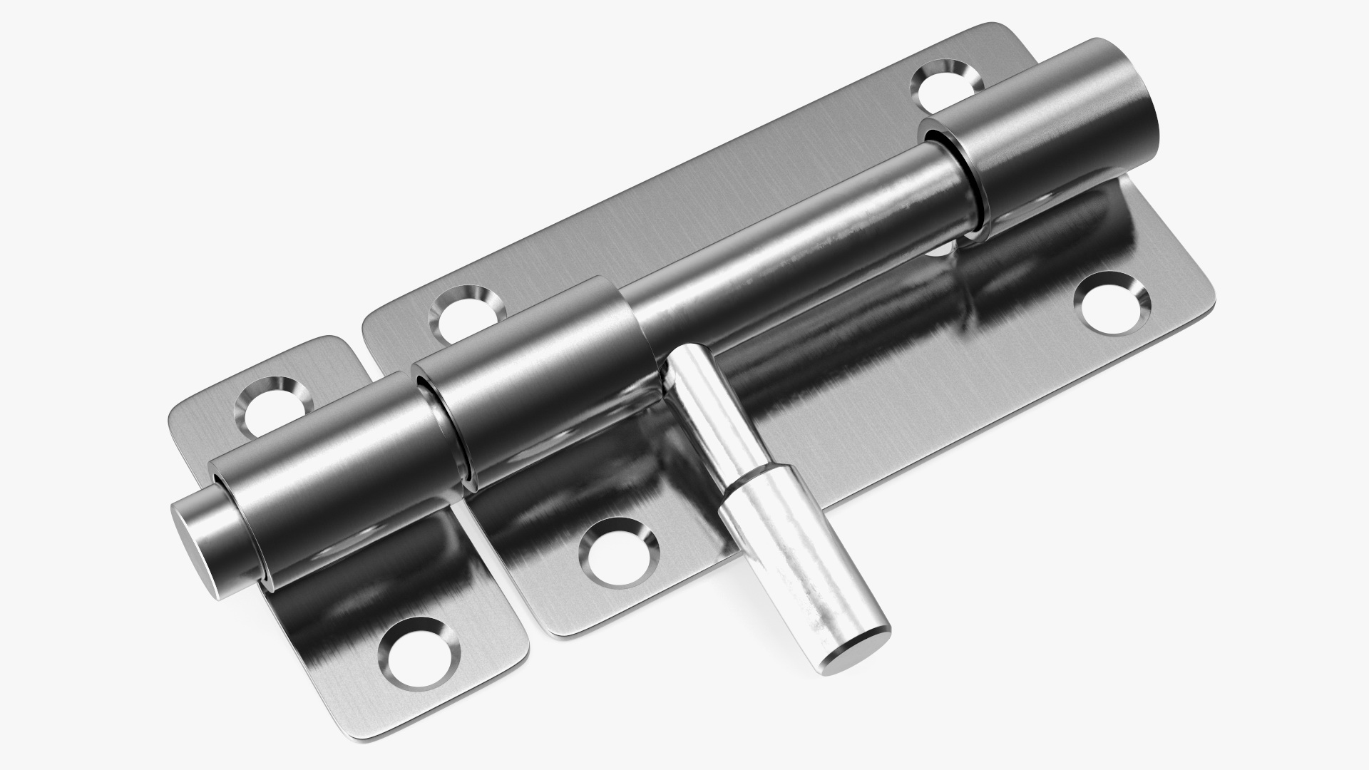 Stainless Steel Door Latch Sliding Lock 3D model