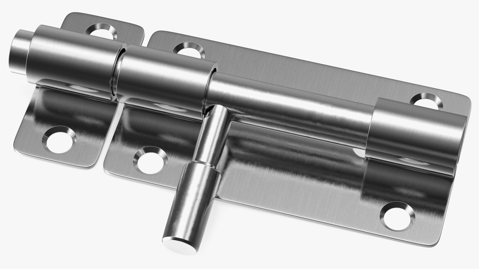Stainless Steel Door Latch Sliding Lock 3D model