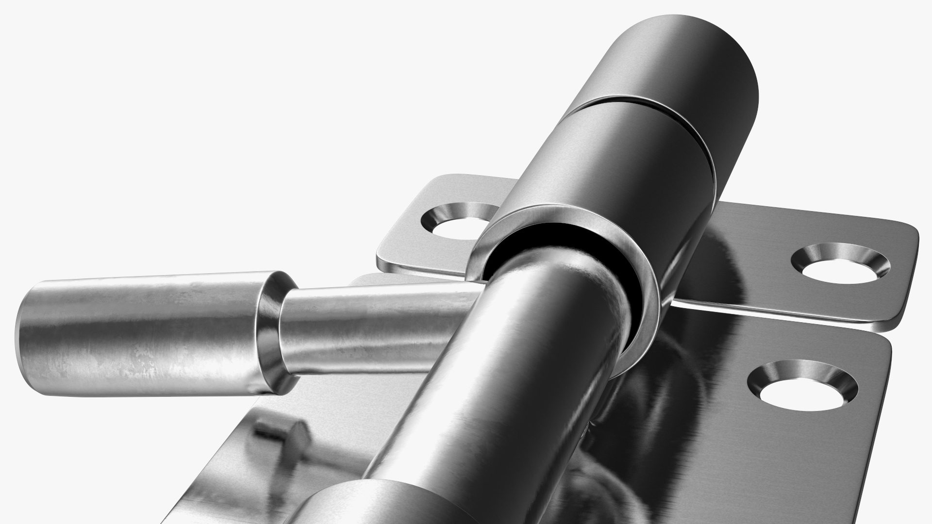 Stainless Steel Door Latch Sliding Lock 3D model