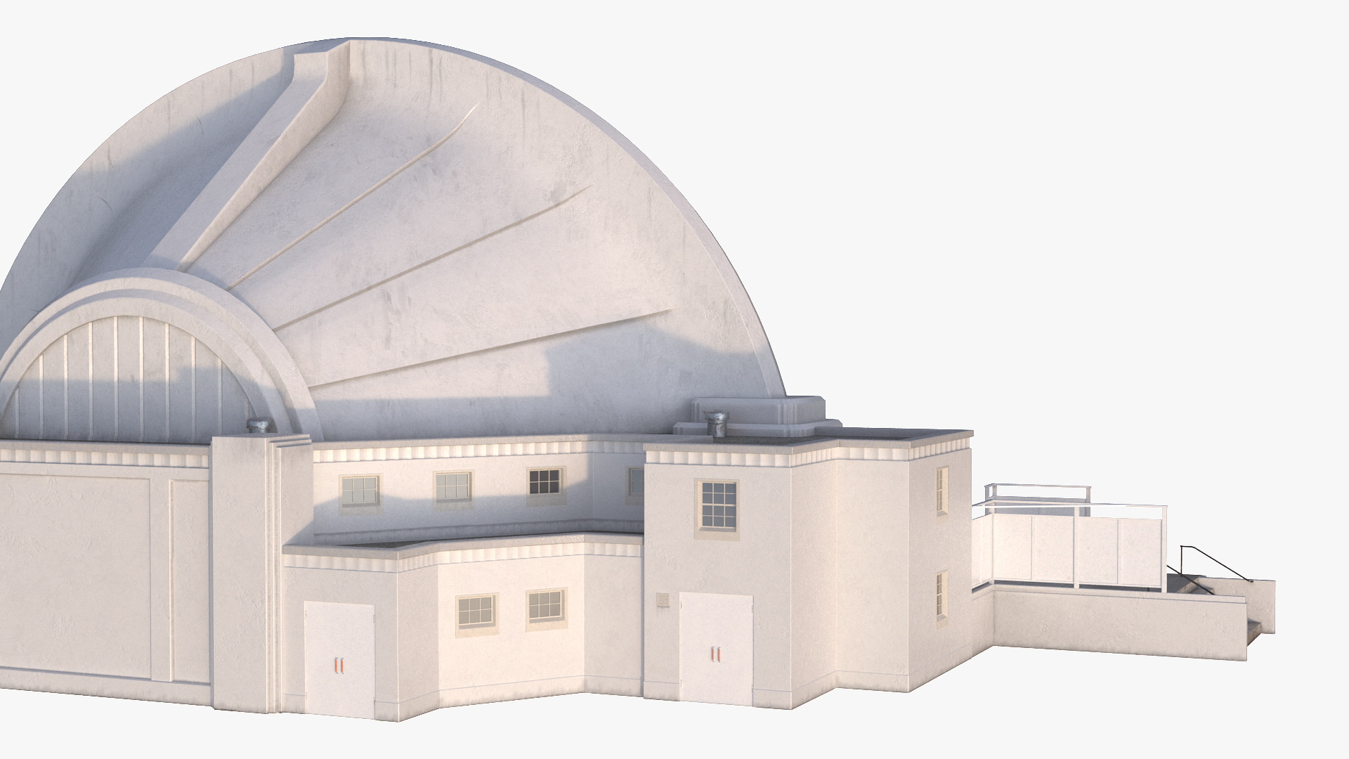 3D Art Deco Open Air Stage model