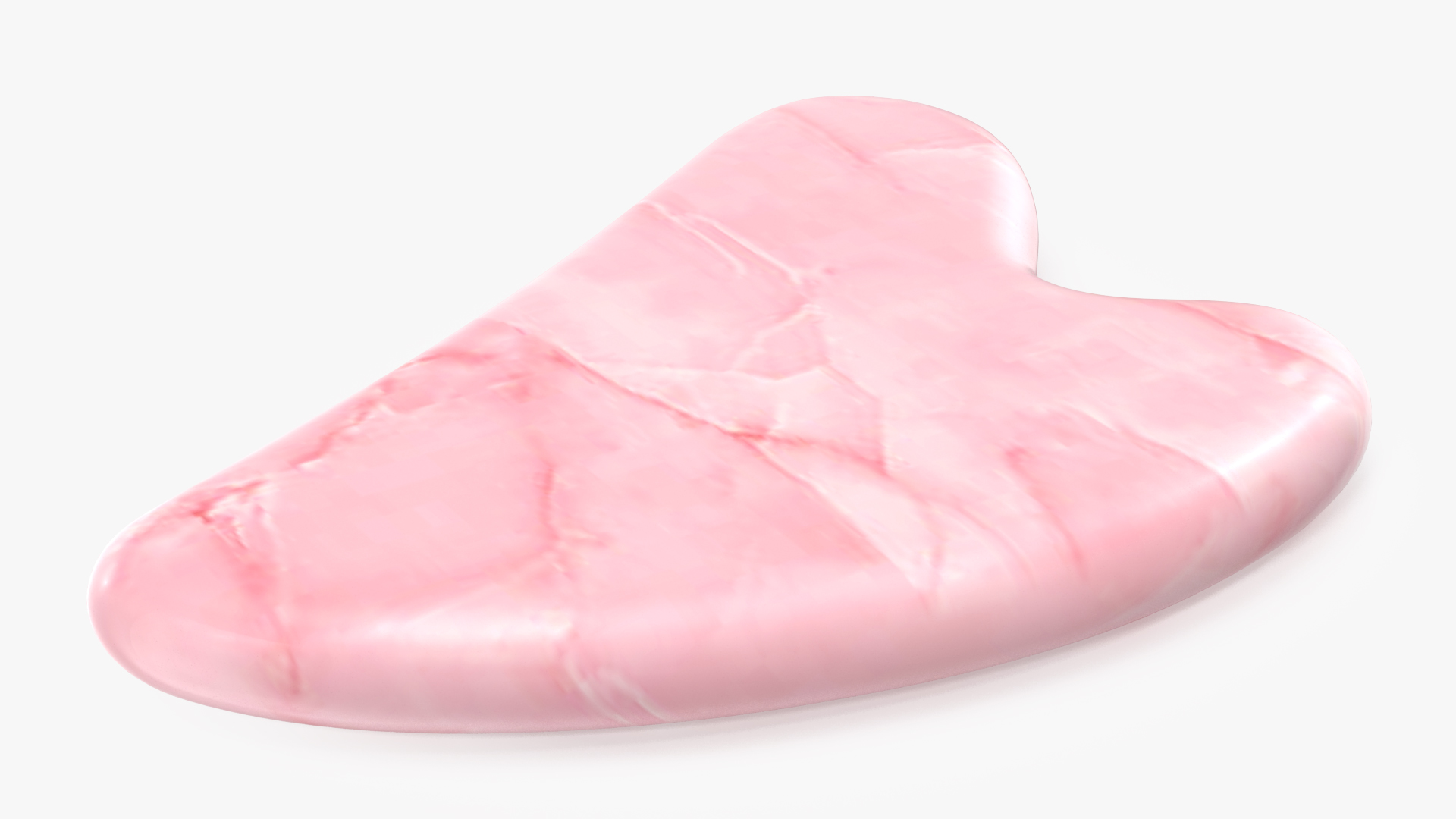 Rose Quartz Gua Sha 3D model