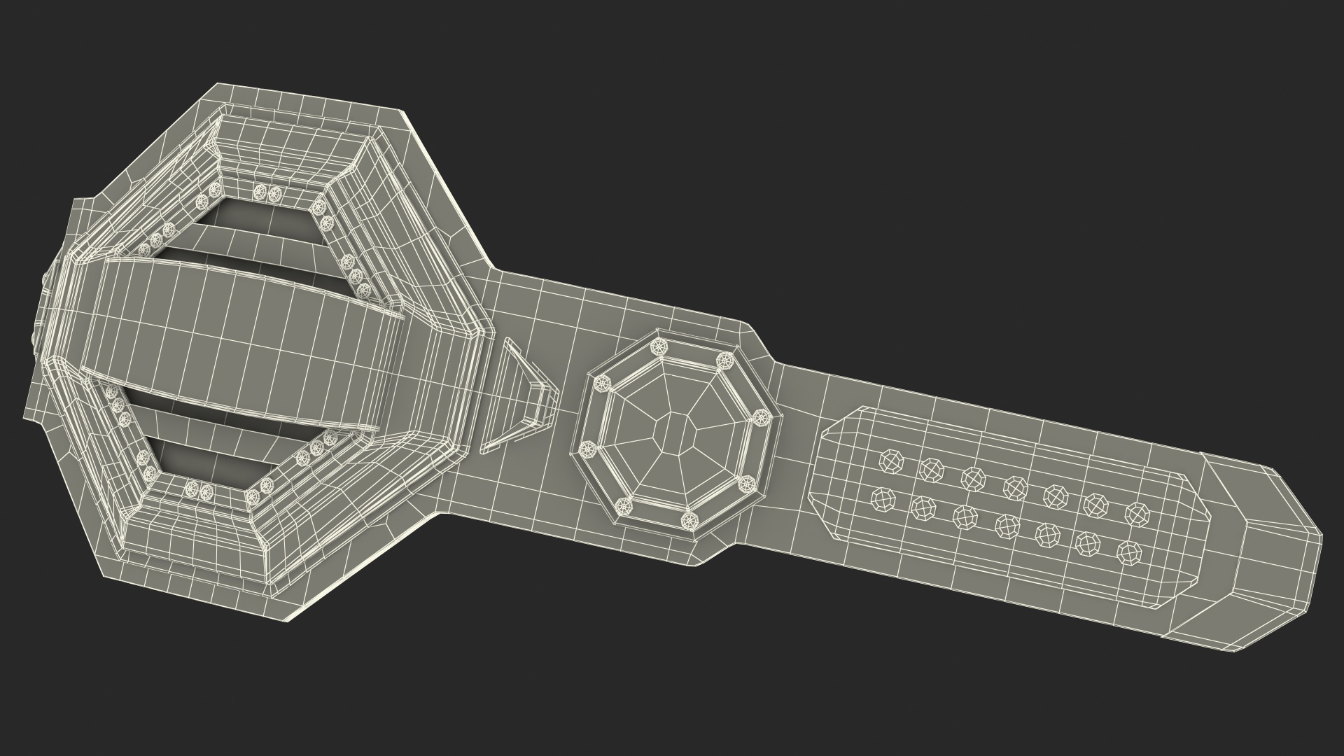 3D Gold Champion Belt model
