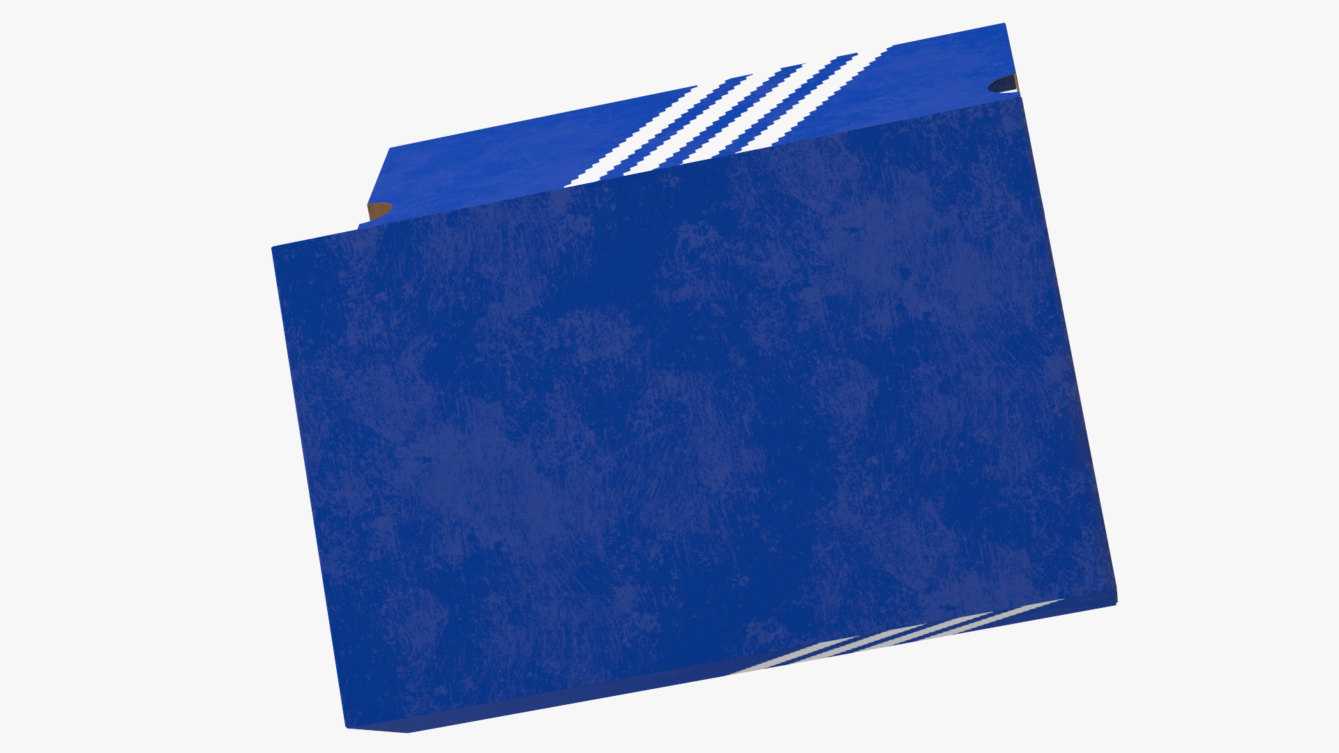 3D model Blue Carton Shoe Box Open