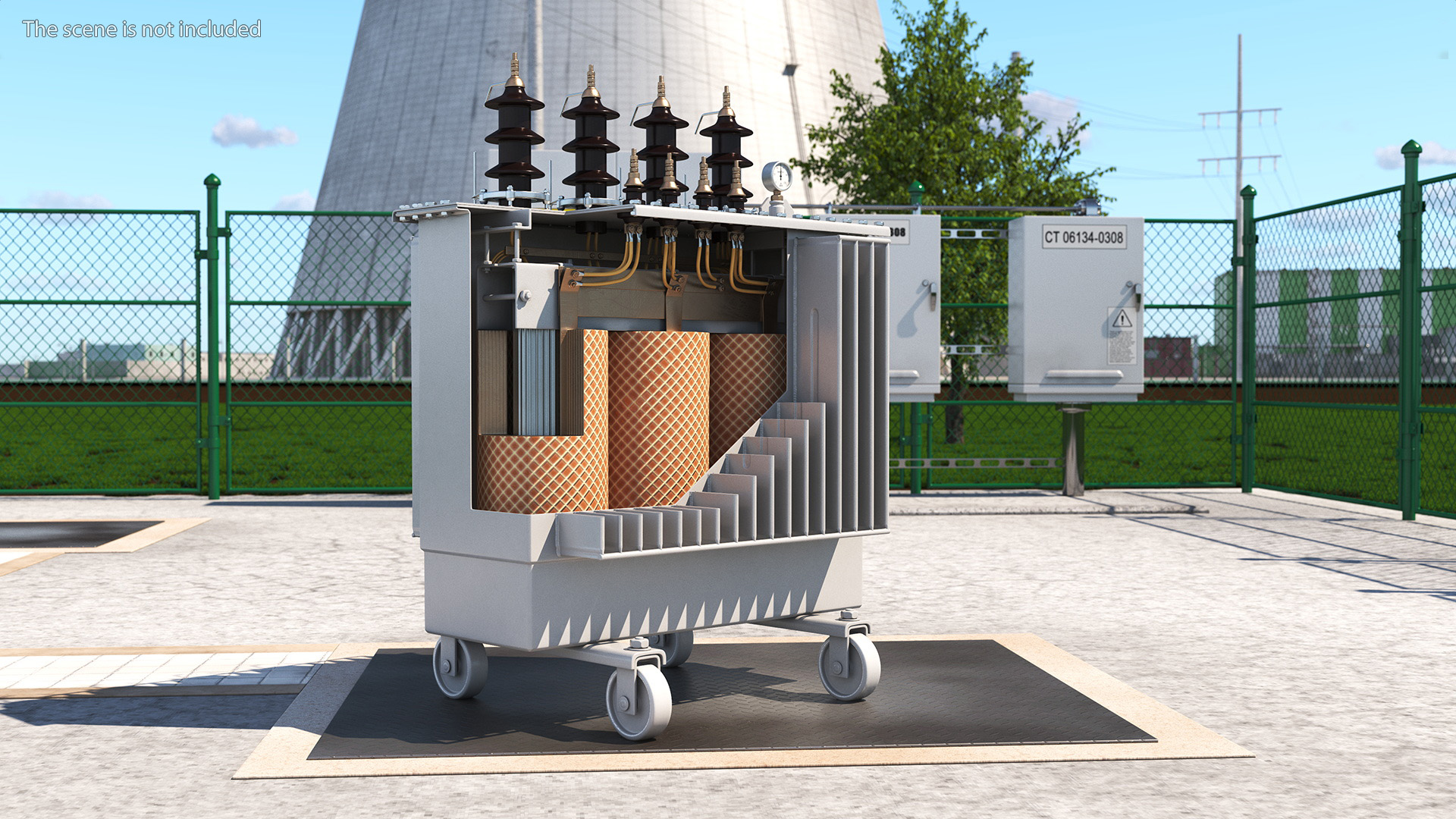 3D Electrical Transformer Basic Construction