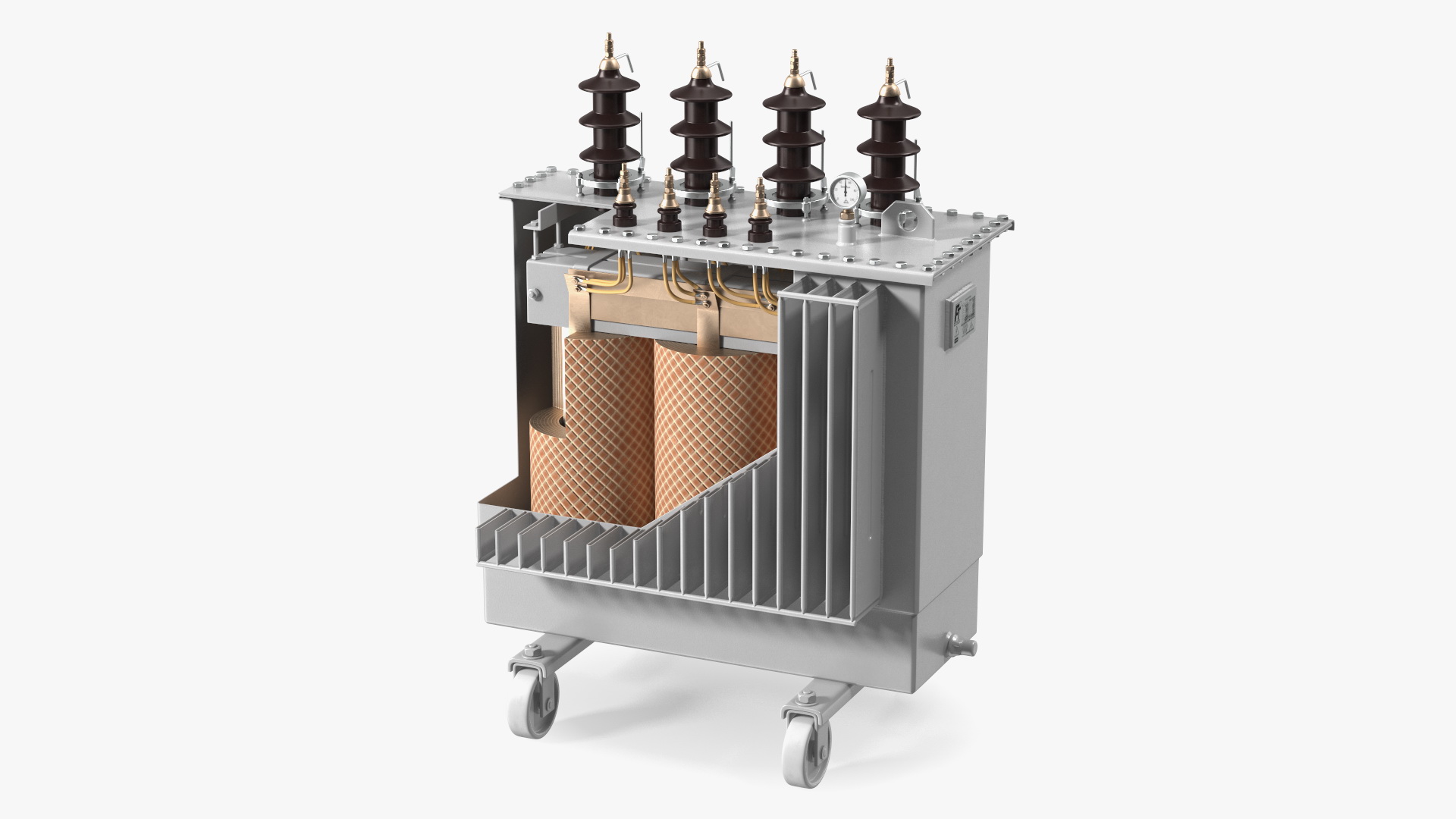3D Electrical Transformer Basic Construction