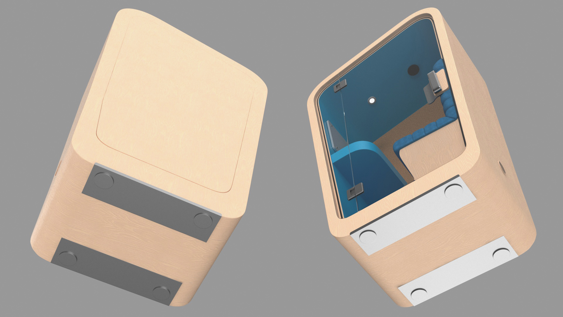 3D model Modern Office Phone Booth
