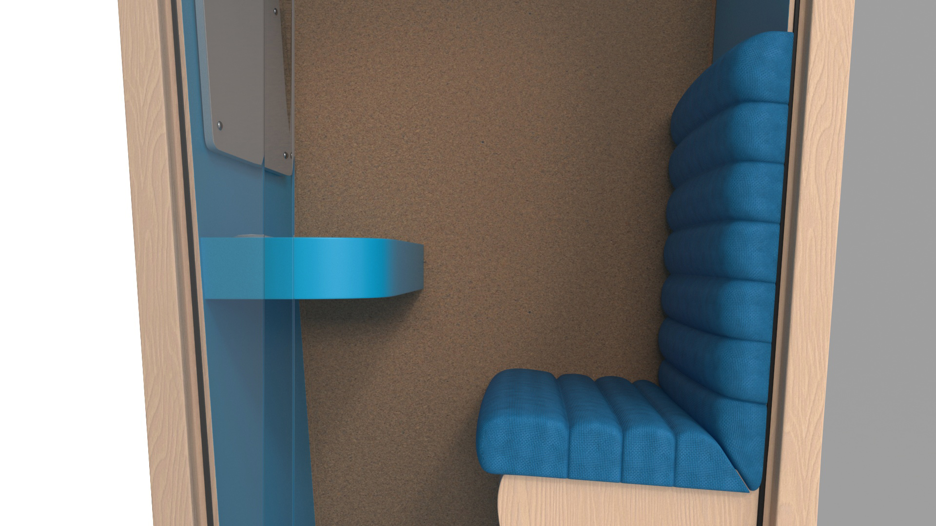 3D model Modern Office Phone Booth
